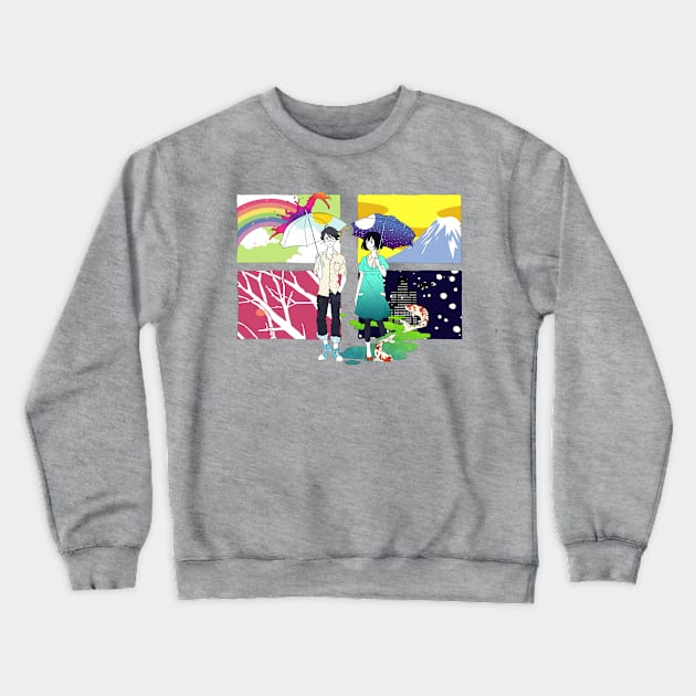 The Tatami Galaxy - Protagonist and Akashi Crewneck Sweatshirt by Milewq